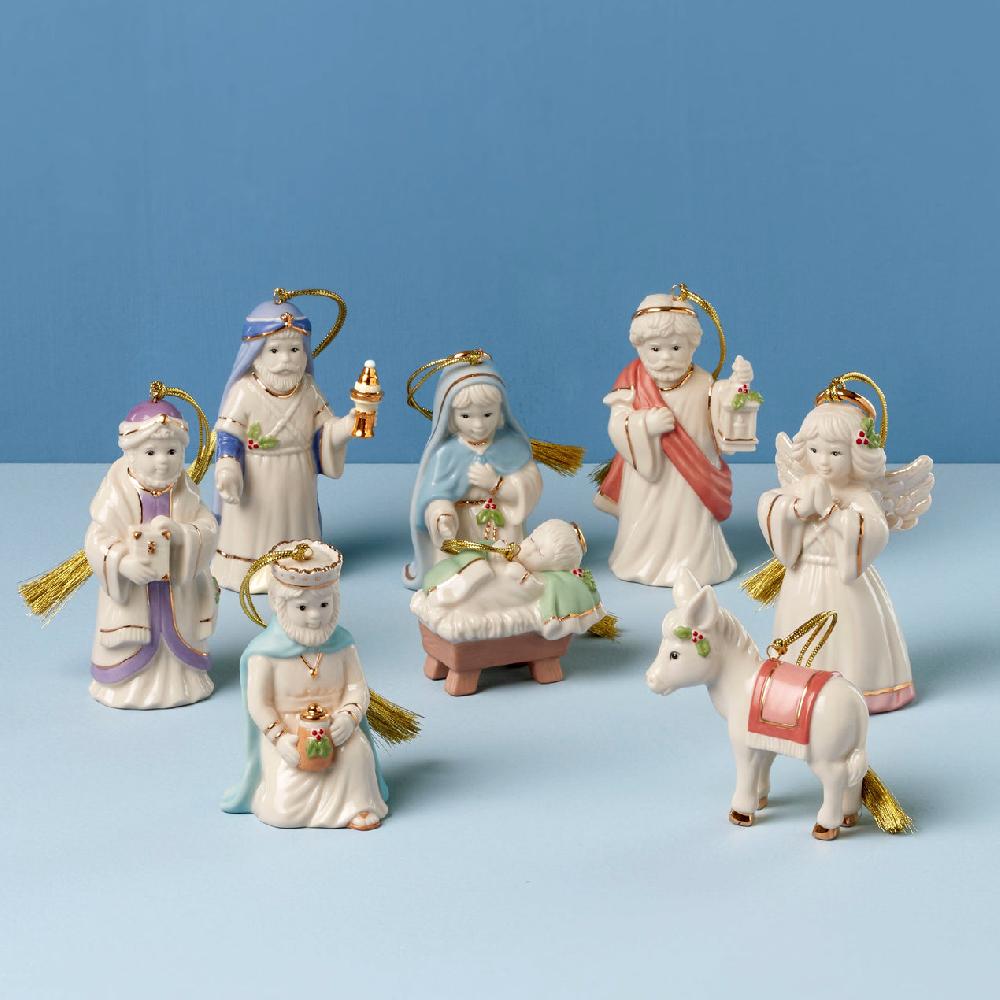 reed & barton Nativity 8-Pc Ornament Set