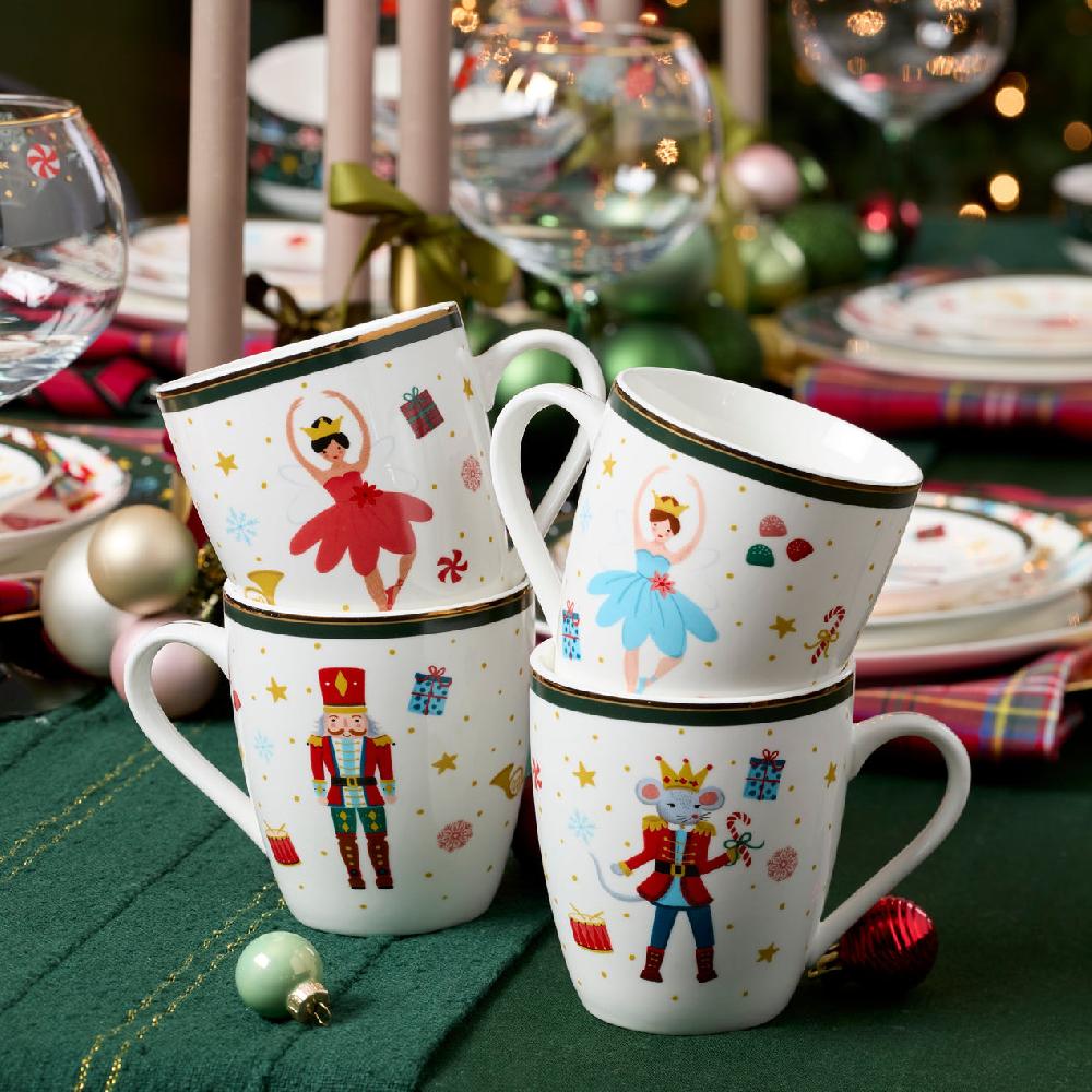 Reed & Barton Nutcracker Ballet Mugs - Set Of 4