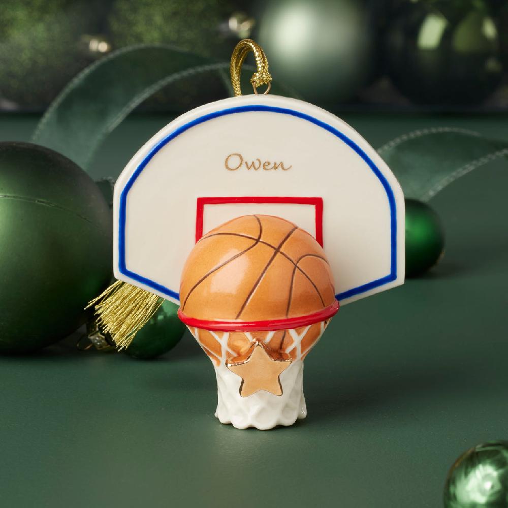 Reed & Barton Personalized Basketball Ornament