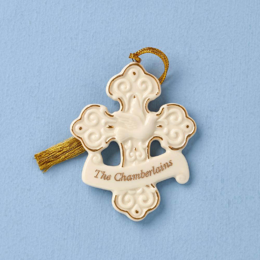 reed & barton Personalized My Family Cross Ornament