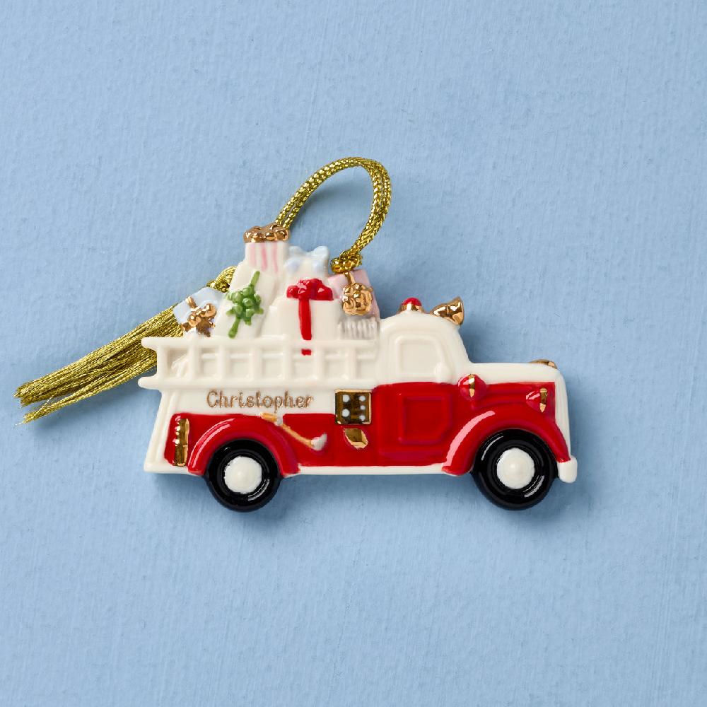 reed & barton Personalized My Firetruck Ornament