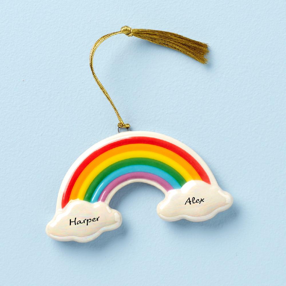 reed & barton Personalized Rainbow Ornament
