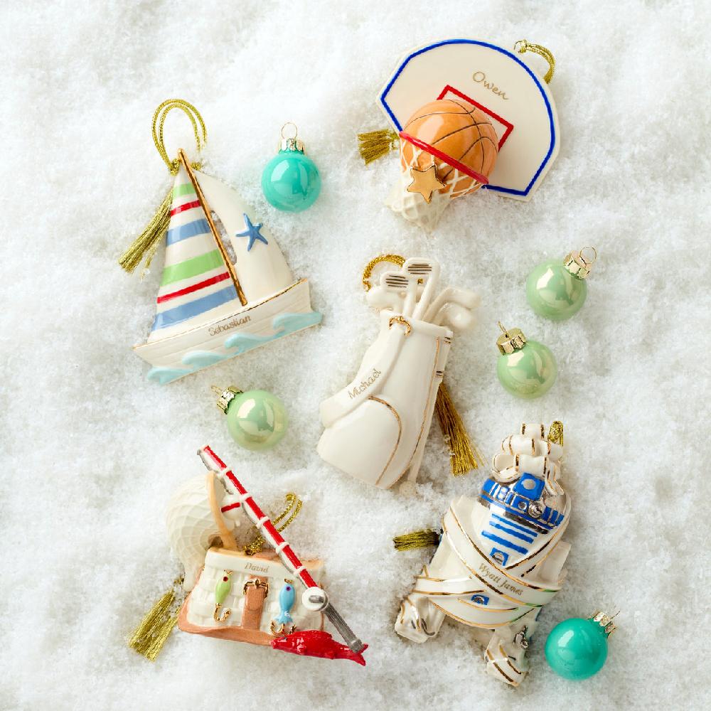 Reed & Barton Personalized Sailboat Ornament