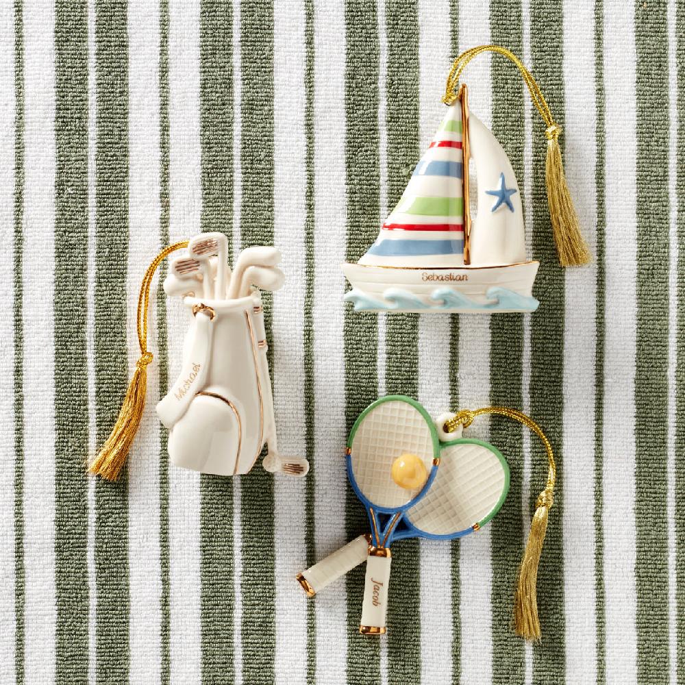 Reed & Barton Personalized Tennis Ornament