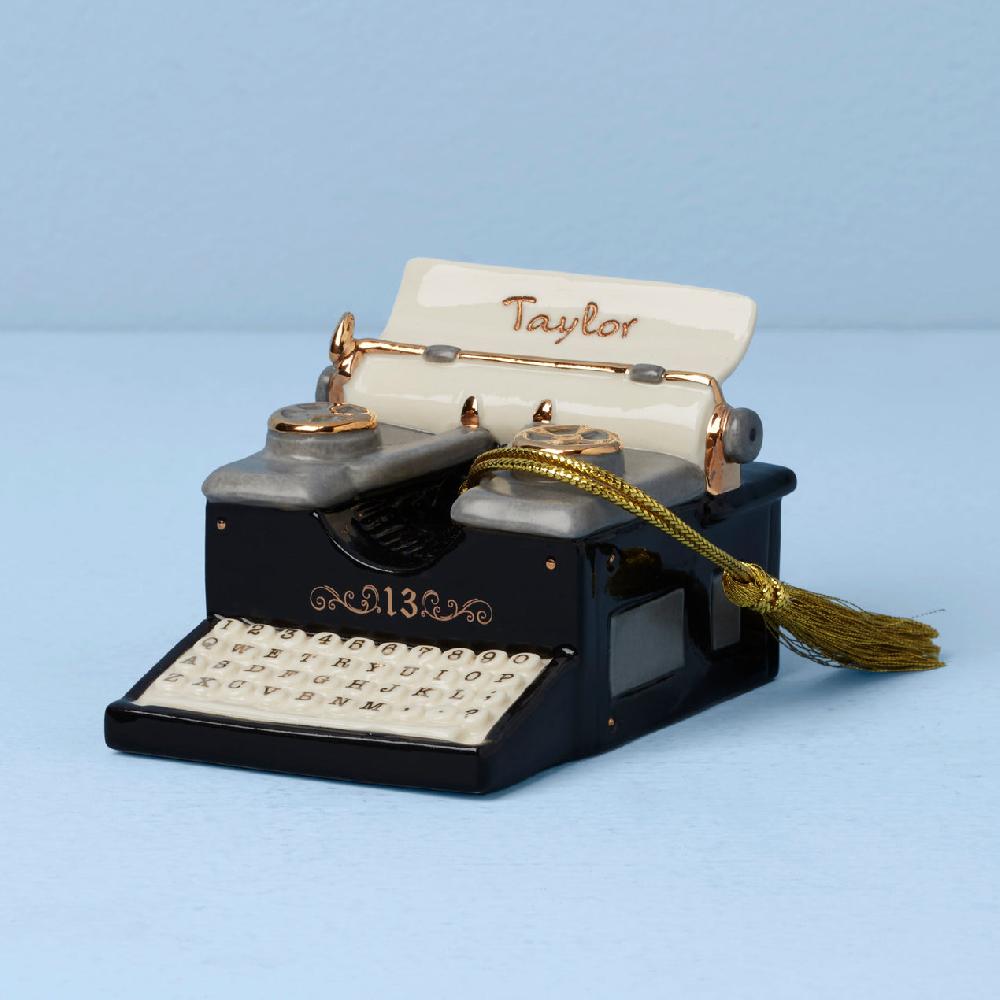 reed & barton Personalized Typewriter Ornament
