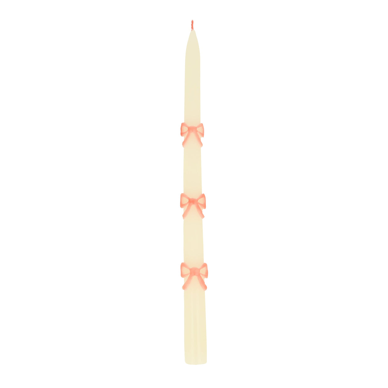 Reed & Barton Pink Bow Taper Candles
