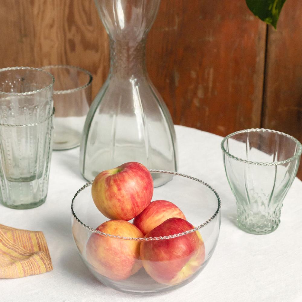 Reed & Barton Ruffle Bell Glass Carafe