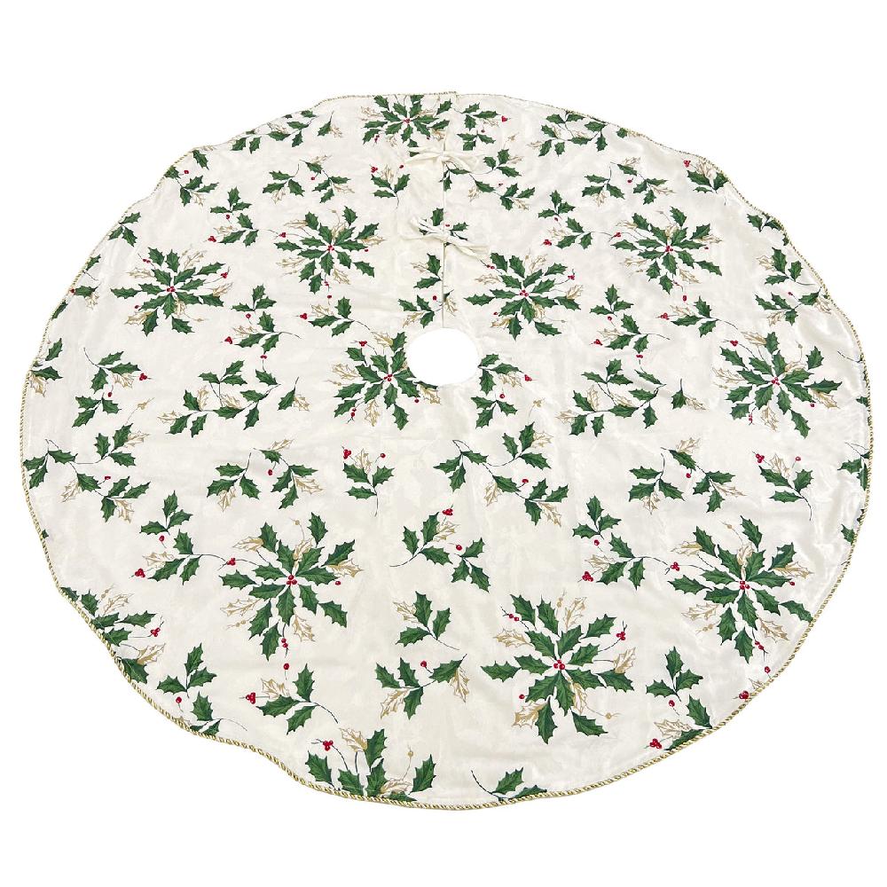 reed & barton Scattered Holly Holiday Tree Skirt