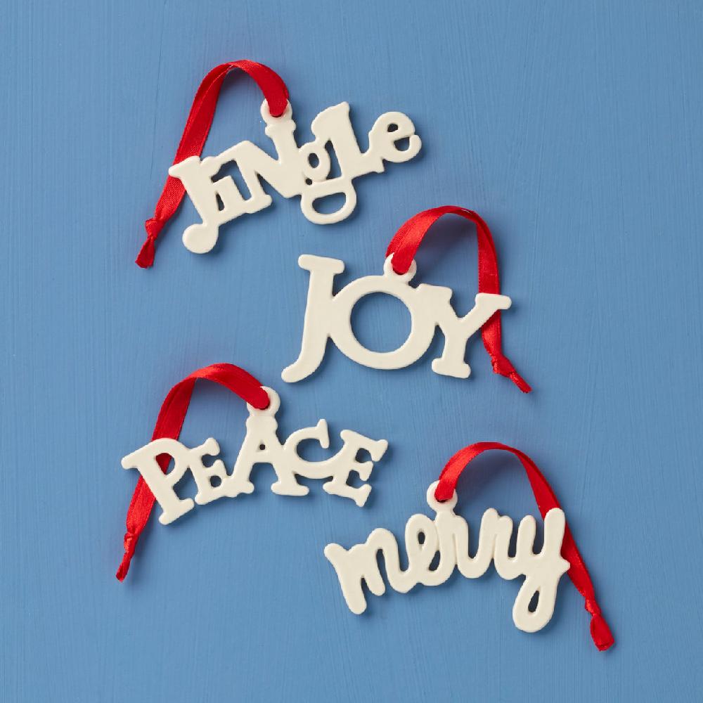 reed & barton Sentiment Charm Ornaments - Set Of 4