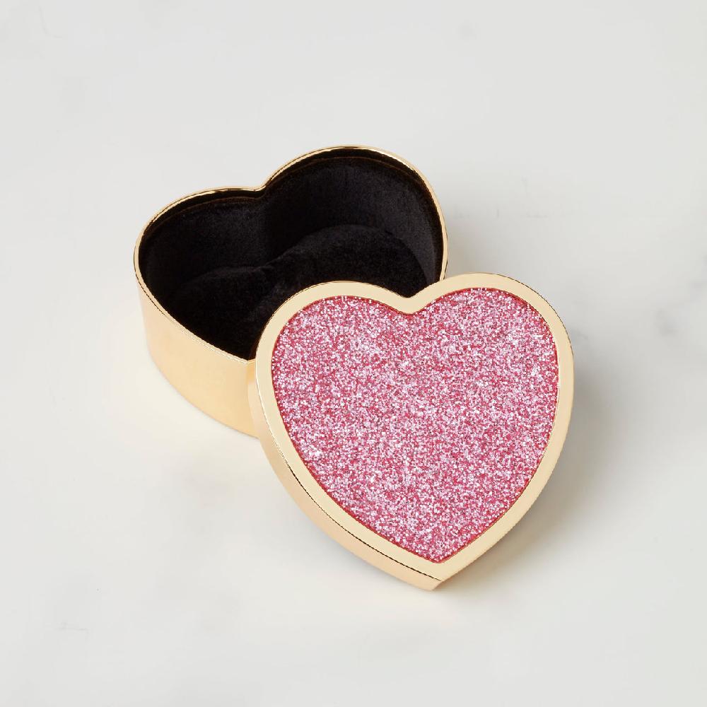 Reed & Barton Sitting Pretty Pink Glitter Heart Box