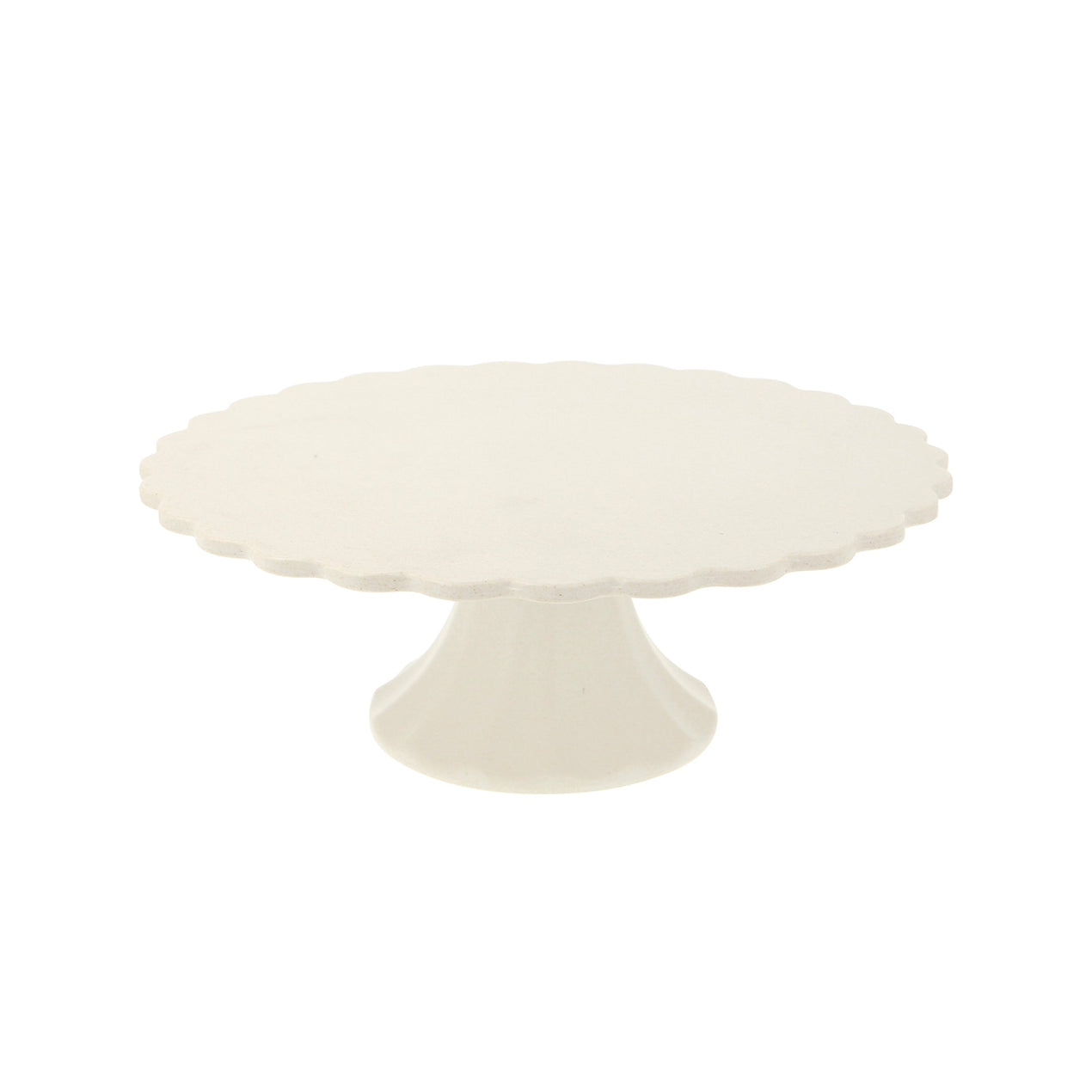 reed & barton Small Reusable Bamboo Cake Stand Cream