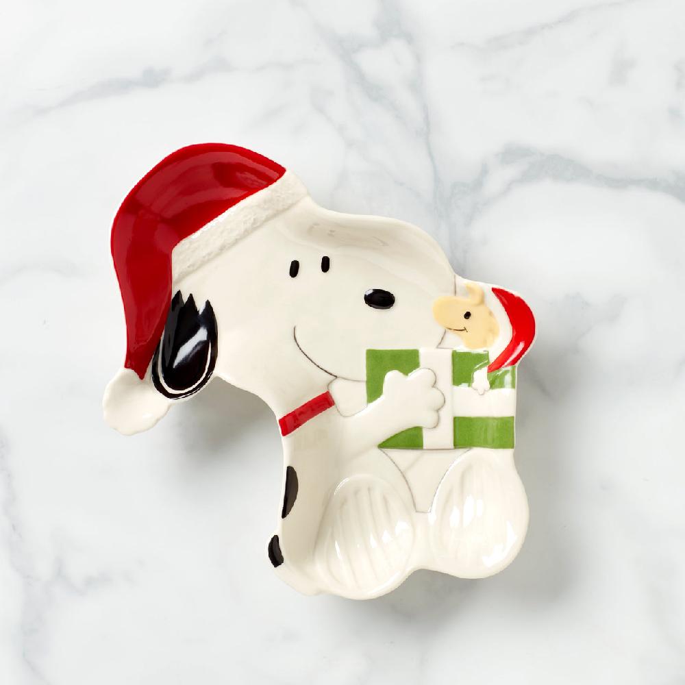 reed & barton Snoopy Christmas Candy Dish