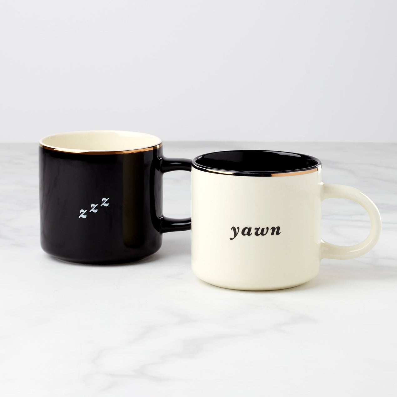 reed & barton Two of a Kind Yawn & Zzz Mugs - Set of 2