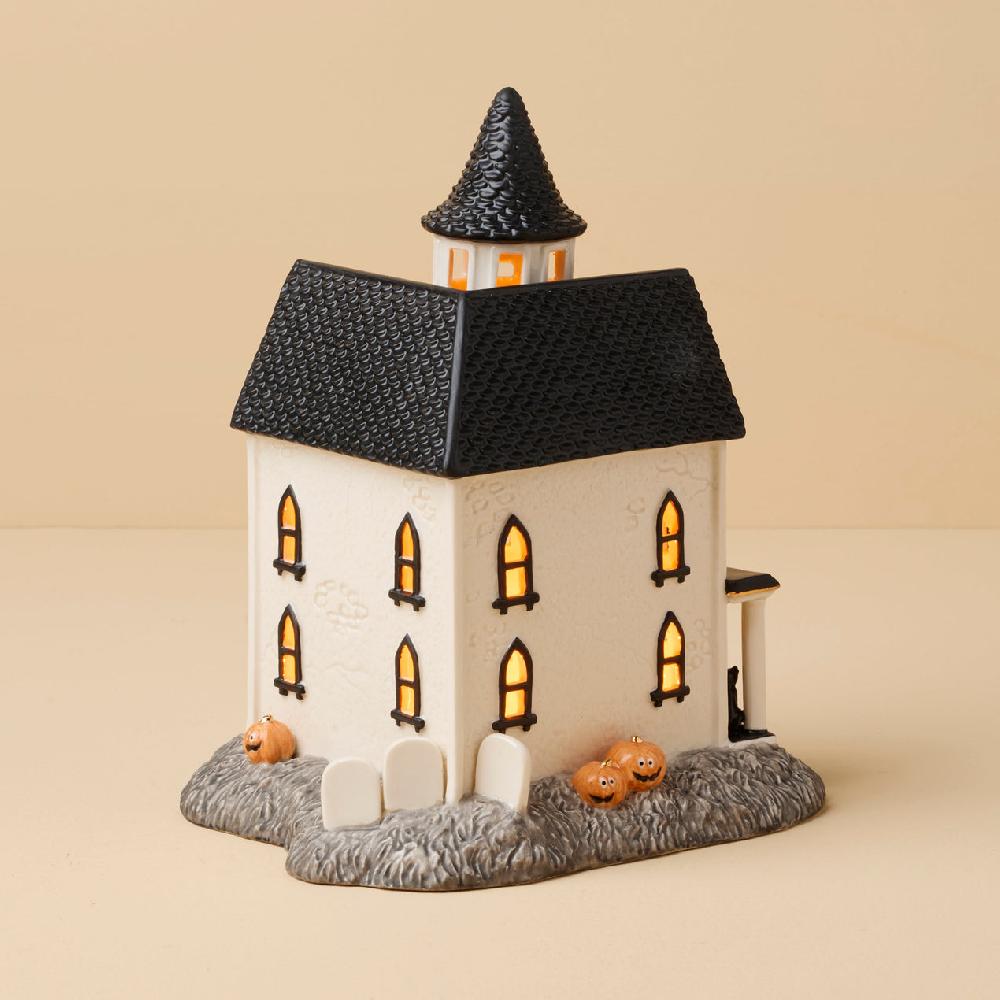 Reed & Barton Vintage Halloween Lit Manor Figurine