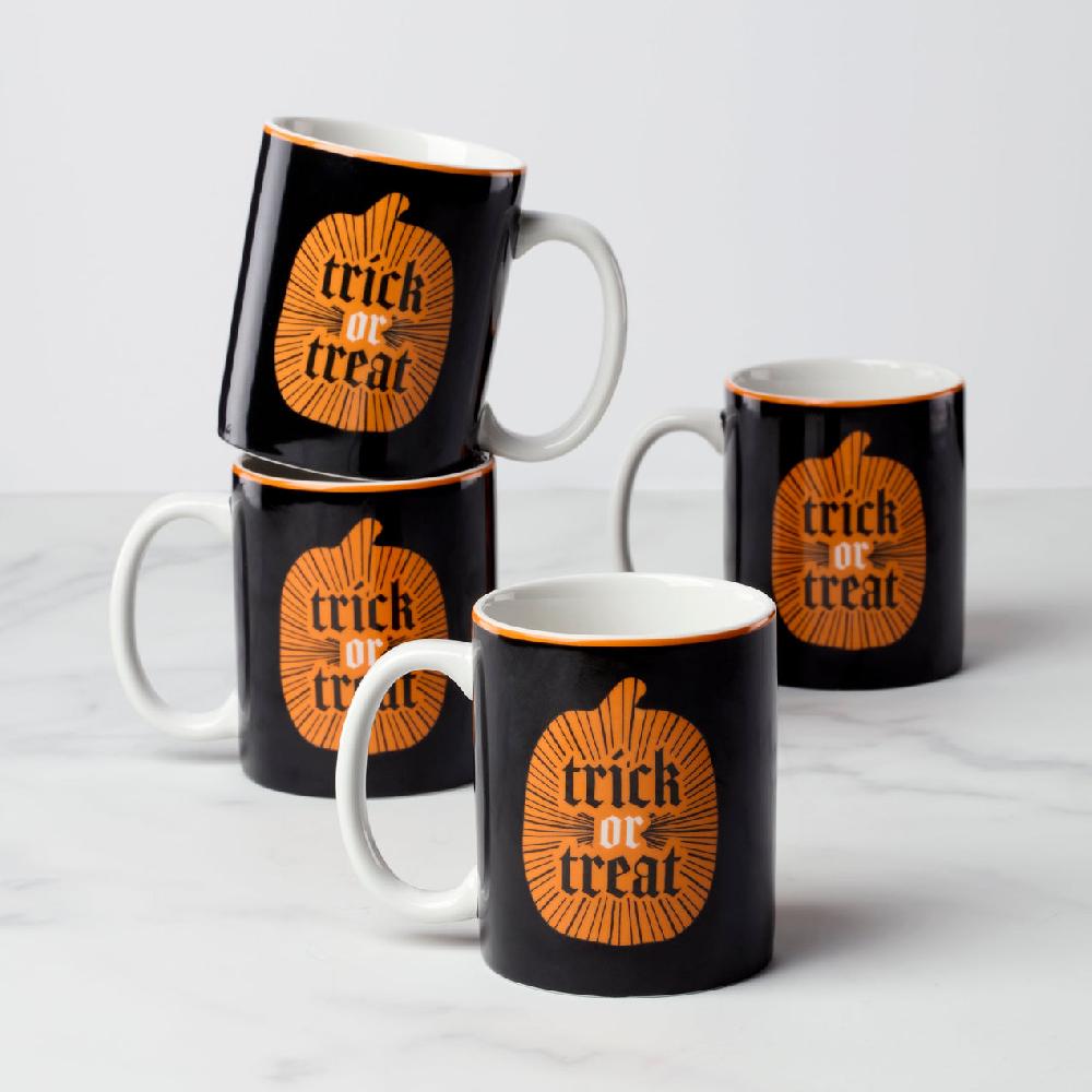 Reed & Barton Vintro Halloween Mugs - Set Of 4