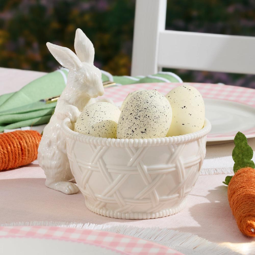 Reed & Barton Wicker Creek Bunny Candy Dish