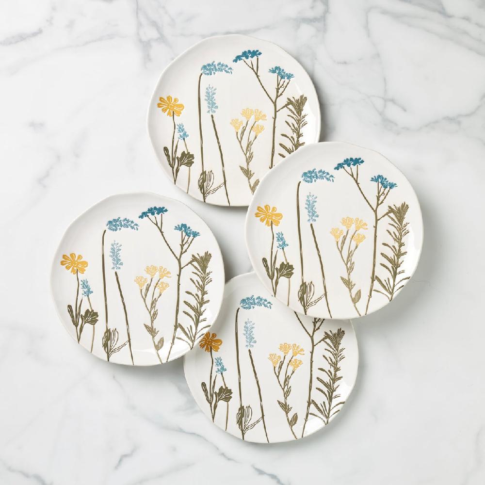 reed & barton Wildflowers Accent Plates - Set of 4