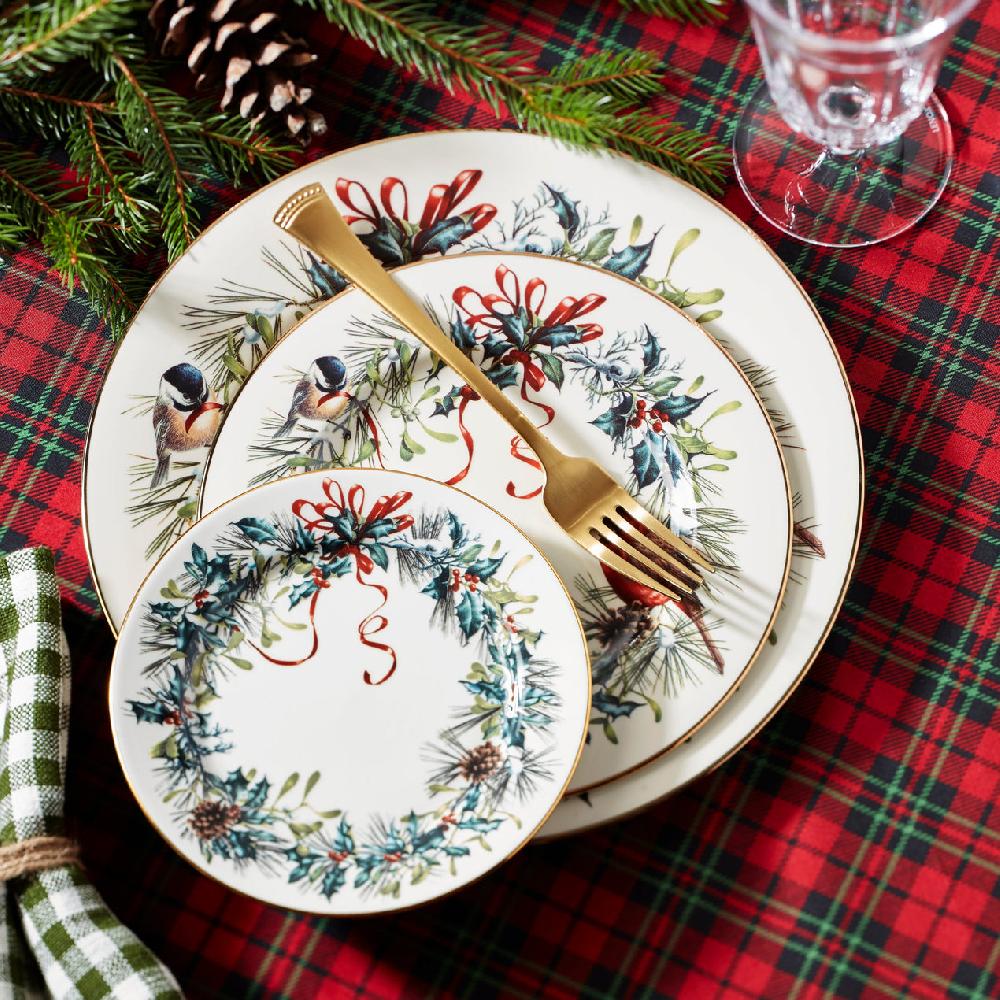Reed & Barton Winter Greetings Bread Plate
