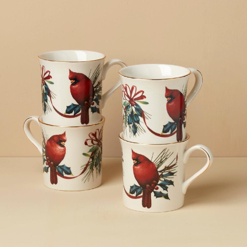 reed & barton Winter Greetings Mugs - Set of 4