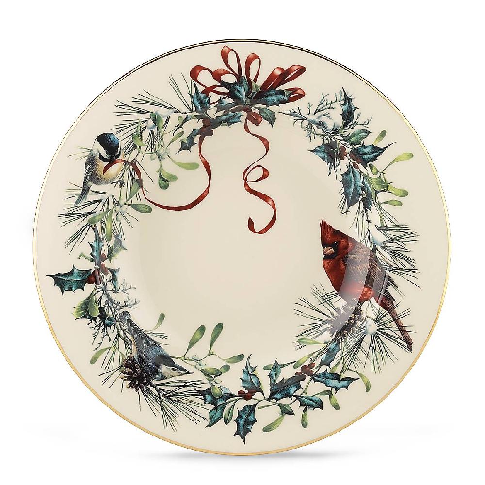 Reed & Barton Winter Greetings Rimmed Bowl