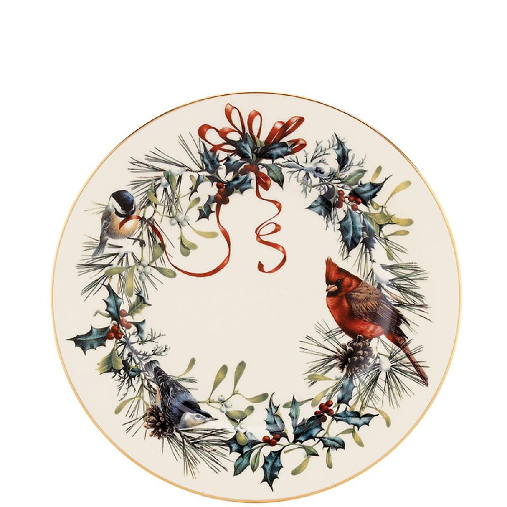 reed & barton Winter Greetings Salad Plate