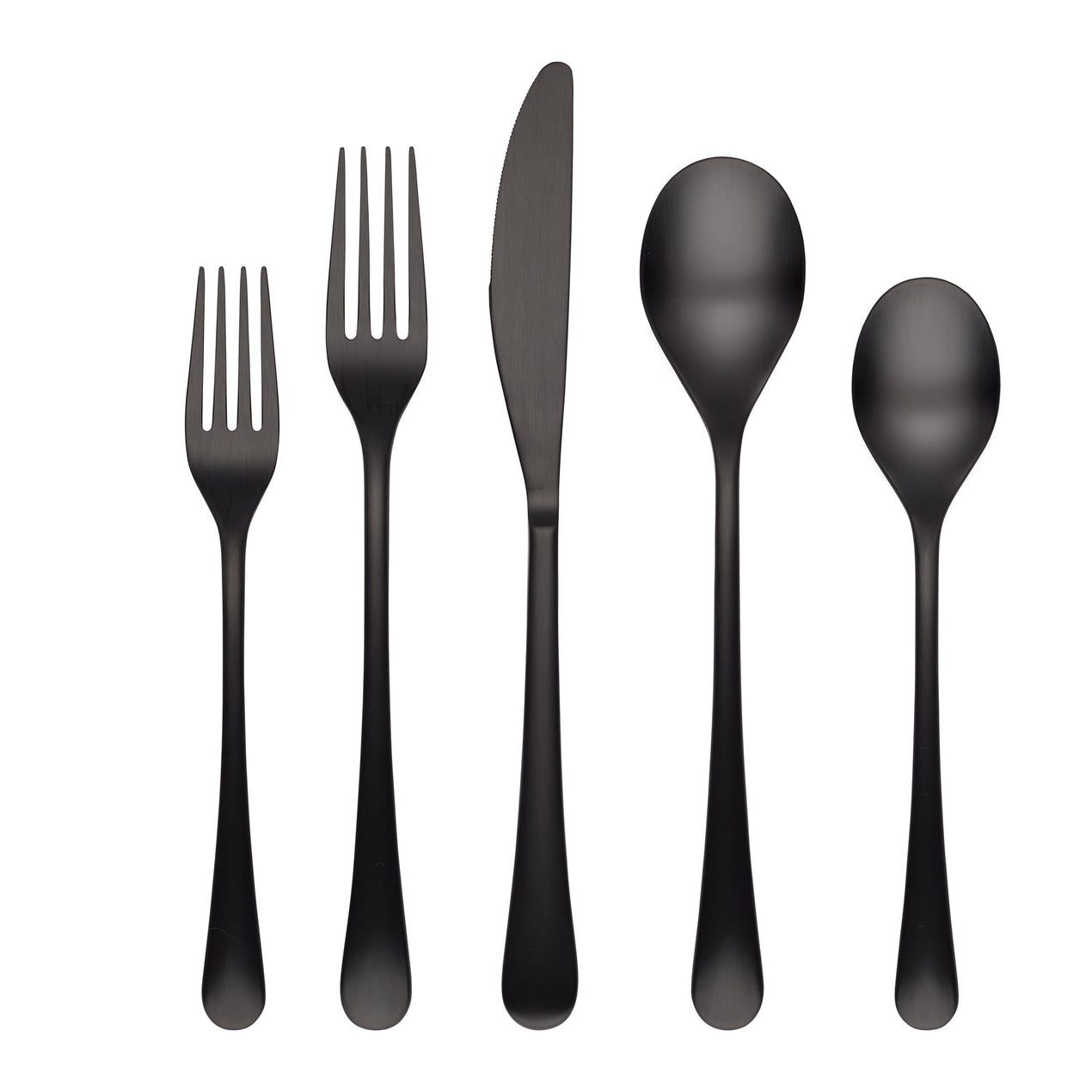 reed & barton Xyla Black Satin 20 Piece Flatware Set