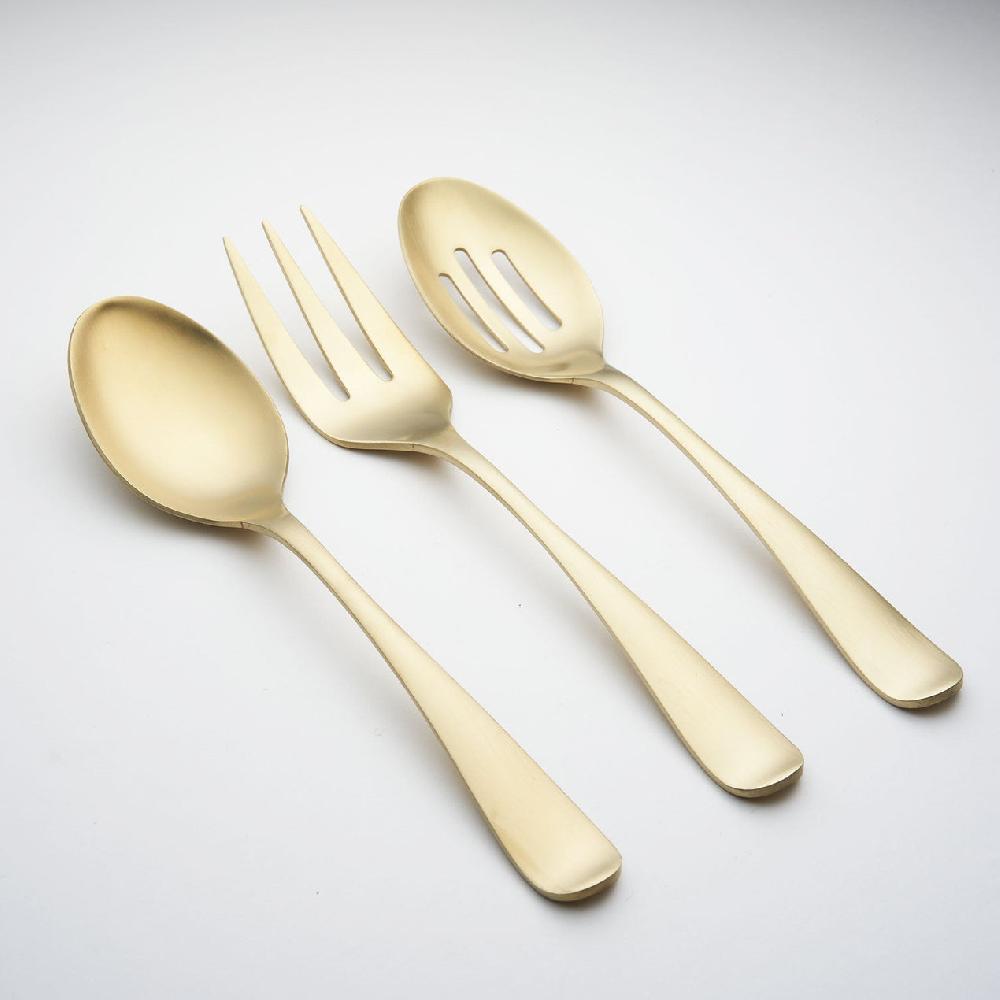 reed & barton Rhiannon Champagne Satin 3 Piece Hostess Set