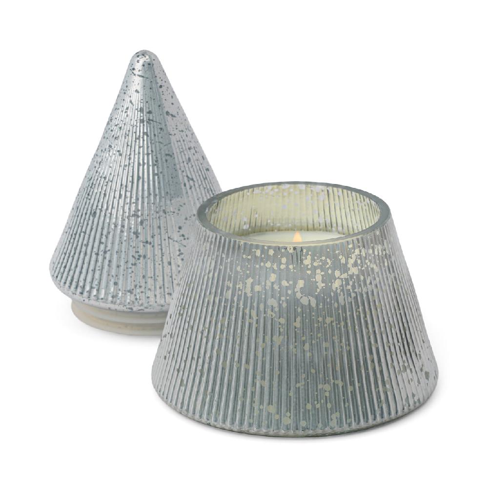 Reed & Barton Silver Mercury Glass 7-oz Soy Wax Tree Candle Cypress & Fir