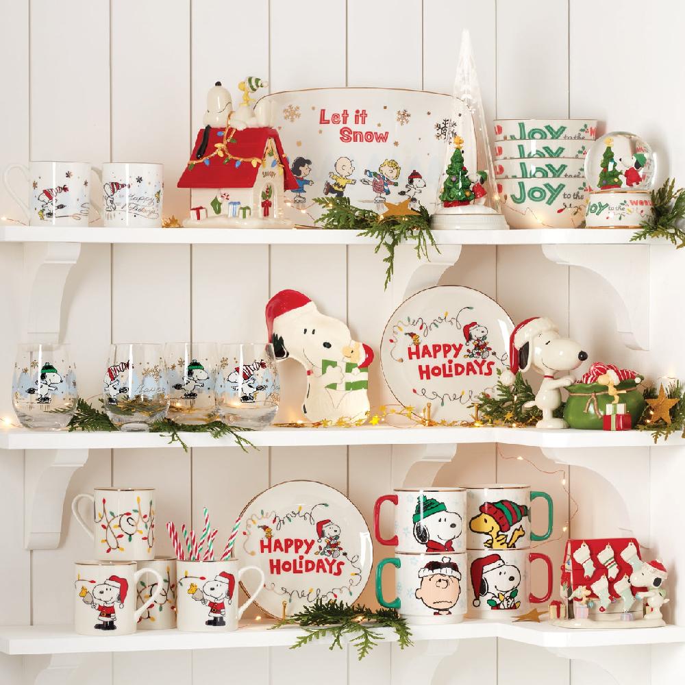 Reed & Barton Snoopy Christmas All-Purpose Bowls - Set Of 4