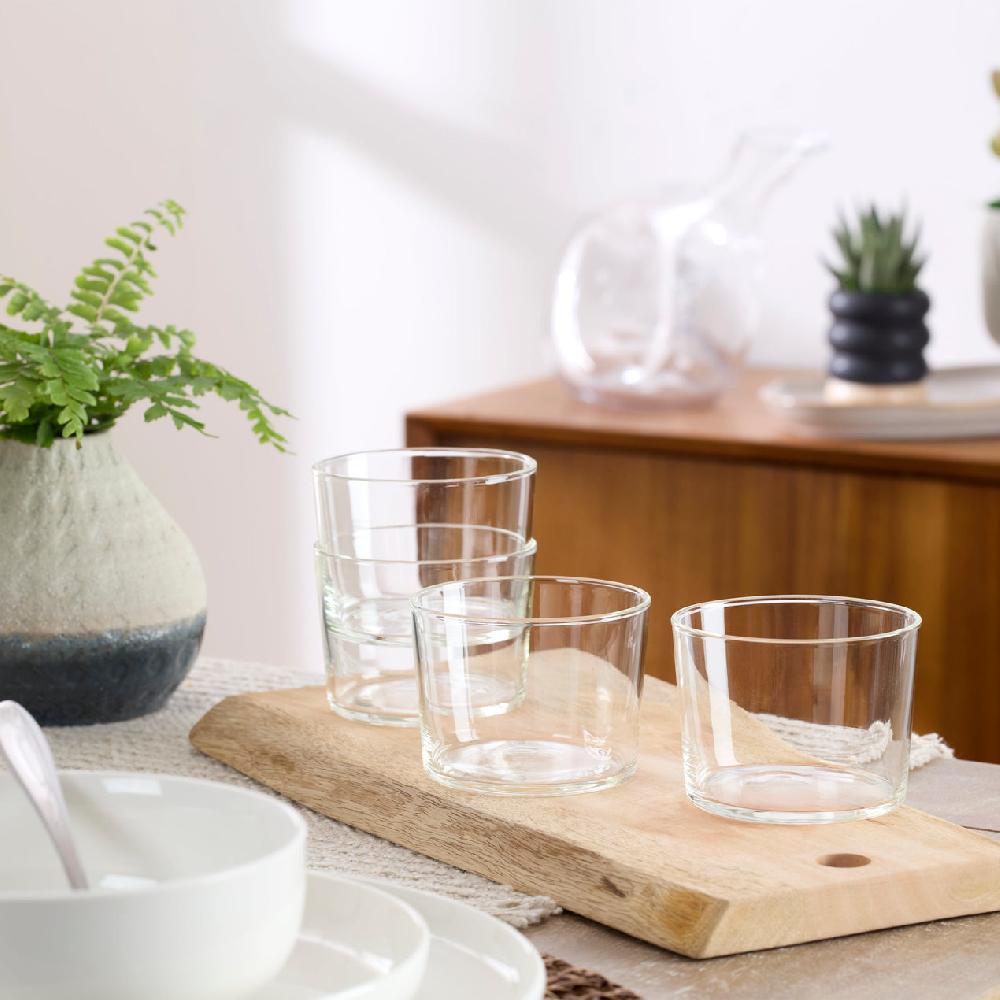 Reed & Barton Stackables Clear Short & Tall Glasses - Set Of 12