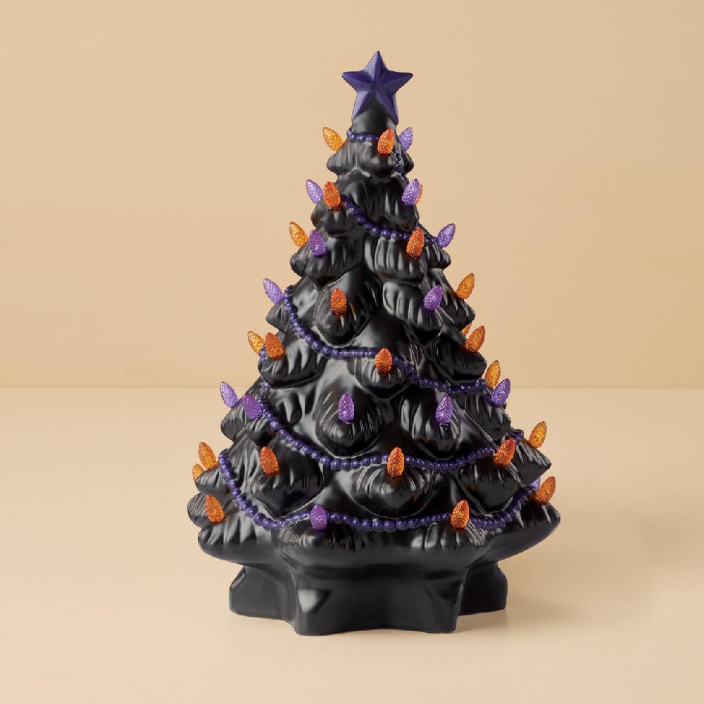 Reed & Barton Treasured Traditions Black Lit Tree Figurine