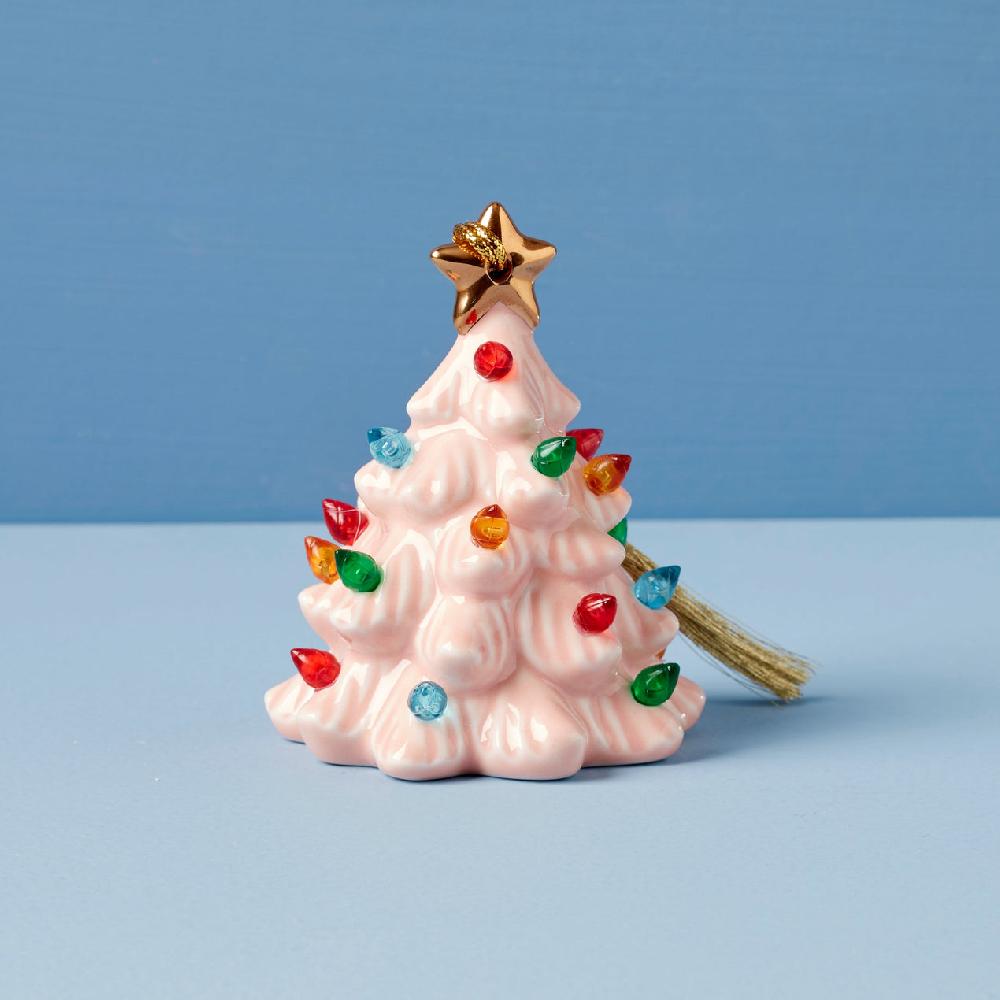 Reed & Barton Treasured Traditions Pink Lit Tree Ornament