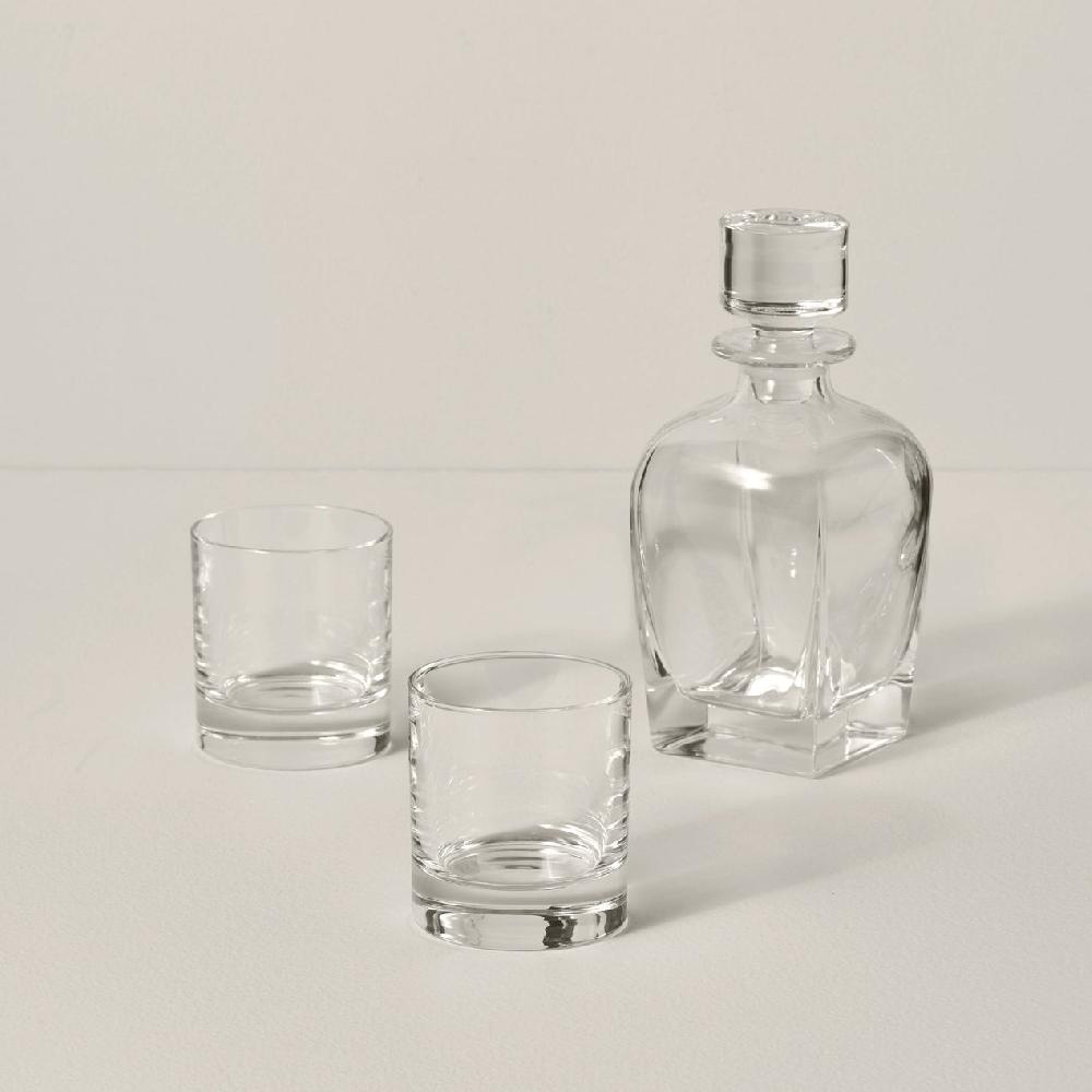 reed & barton Tuscany Classics 3 pc Decanter & Glass Set