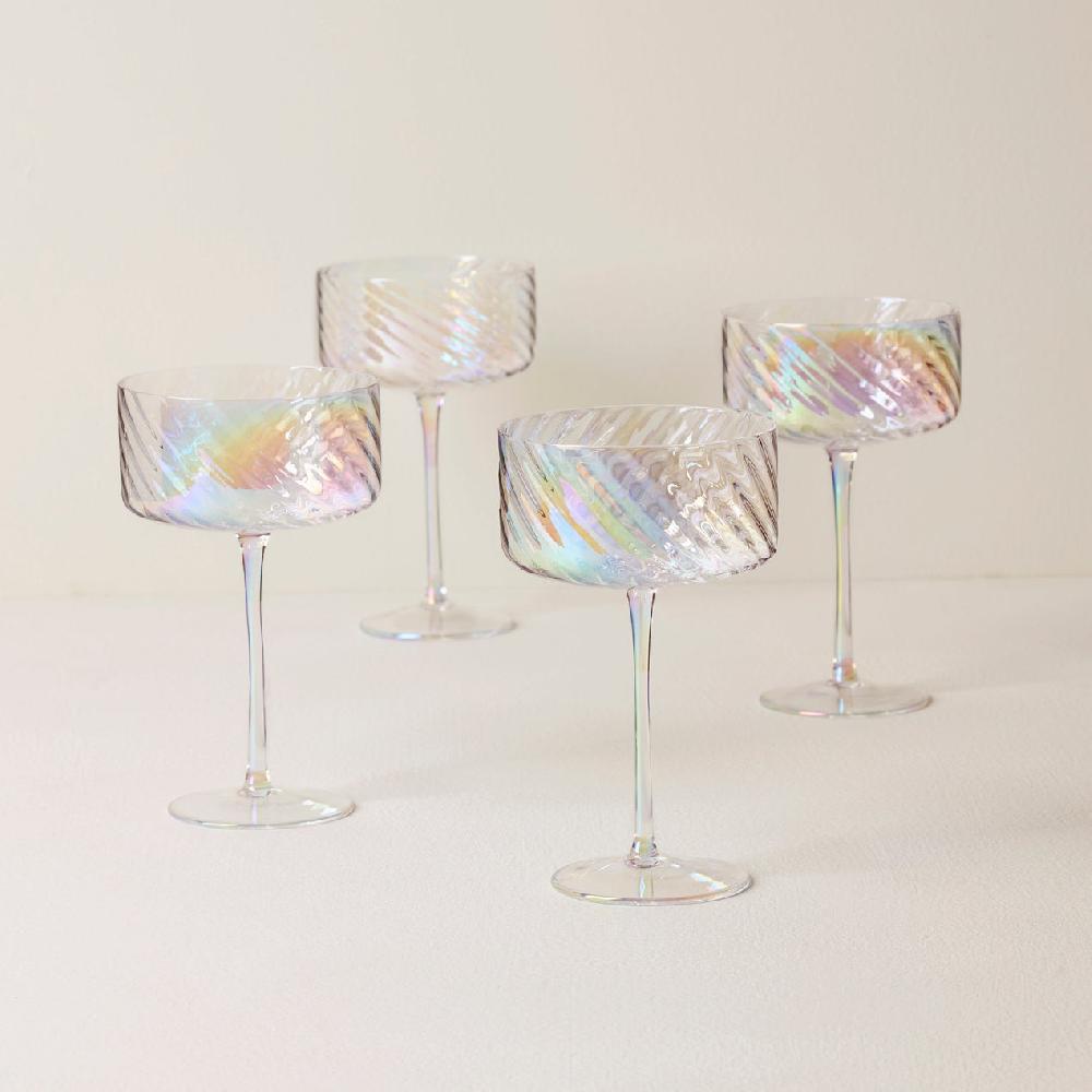 reed & barton Tuscany Classics Iridescent Coupe Glasses - Set Of 4