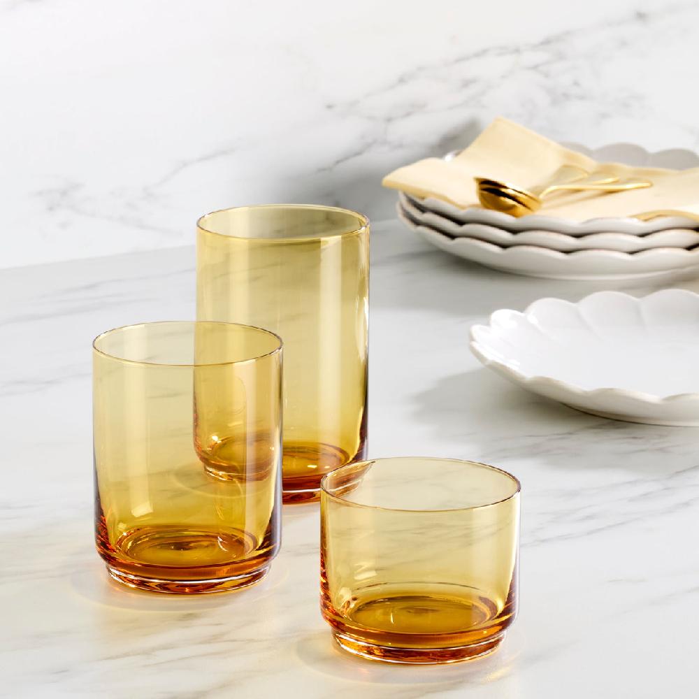Reed & Barton Tuscany Classics Stackable Amber Coolers - Set Of 4