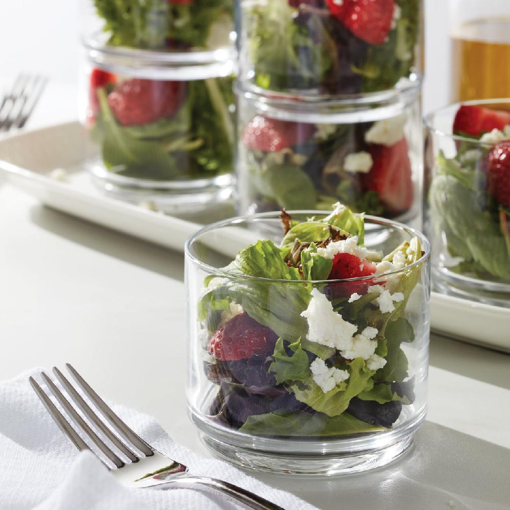 Reed & Barton Tuscany Classics Stackable Clear Short Glasses - Set Of 6