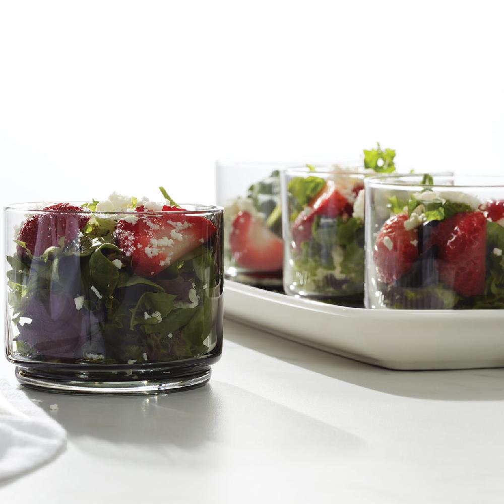 Reed & Barton Tuscany Classics Stackable Smoke Short Glasses - Set Of 4