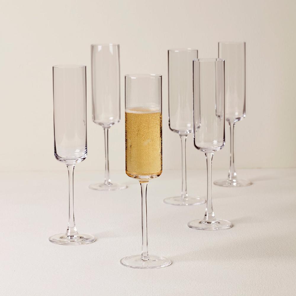 Reed & Barton Tuscany Classics Straight Flute Glasses - Set Of 6