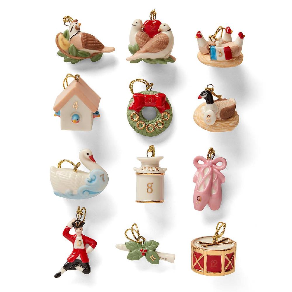 Reed & Barton Twelve Days Of Christmas 12-Piece Ornament Set