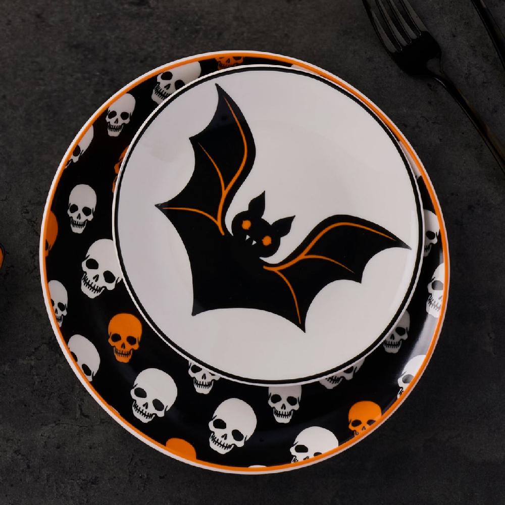 Reed & Barton Vintro Halloween Tidbit Plates Set Of 4