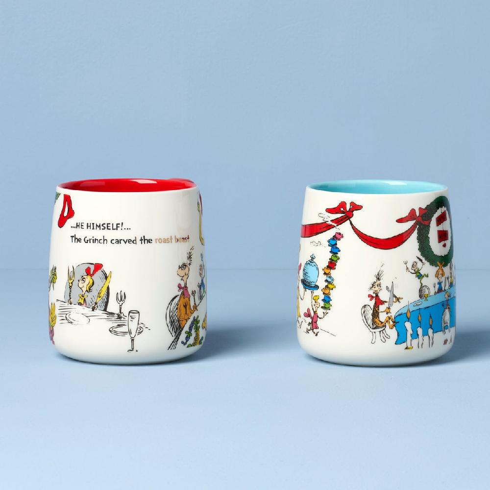 Reed & Barton Who-Ville Carving-Serving Beast Mugs - Set Of 2