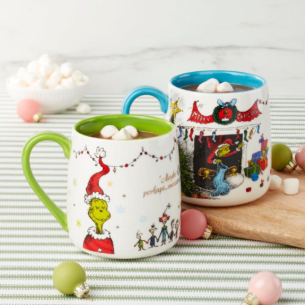 Reed & Barton Who-Ville Grinch-Fireplace Mugs - Set Of 2