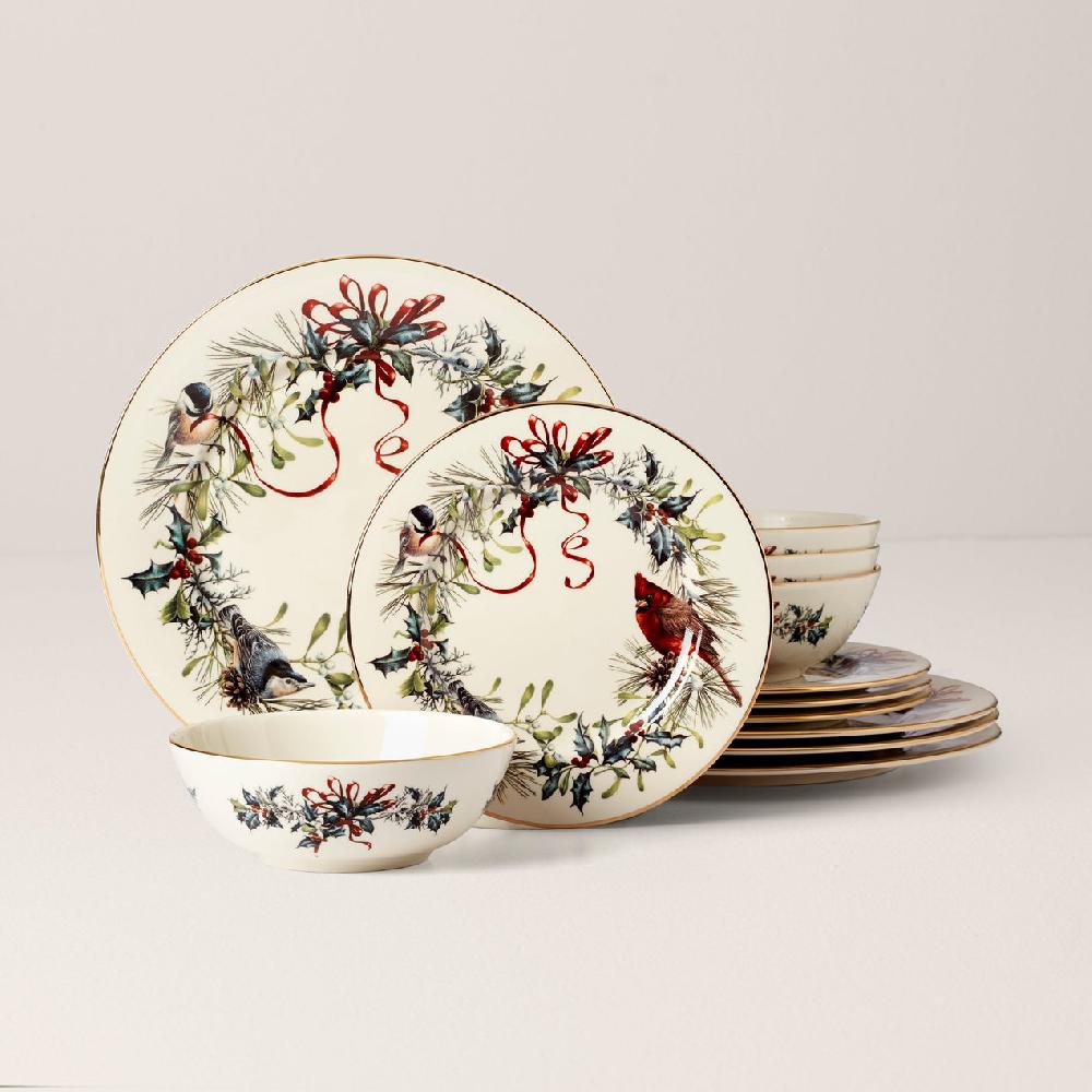 reed & barton Winter Greetings 12-Piece Dinnerware Set