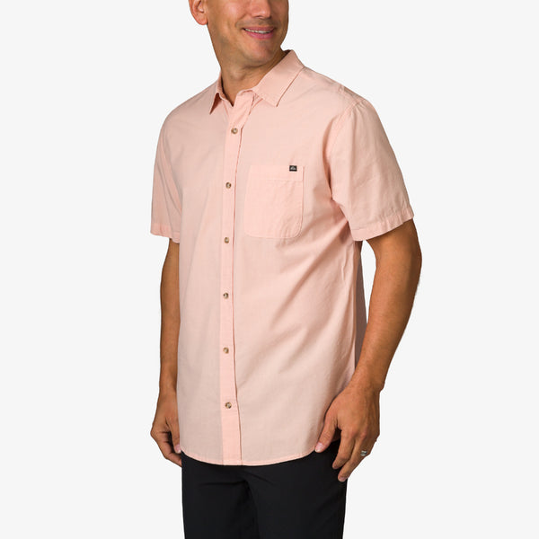 Reef All Men's Apparel & Accessories Collins Ss Woven Shirt Cameo Rose