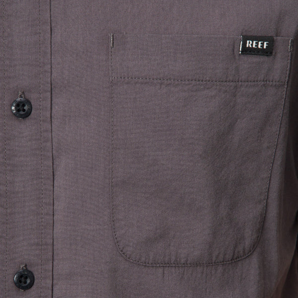 Reef All Men's Apparel & Accessories Collins Ss Wvn Shirt Pavement