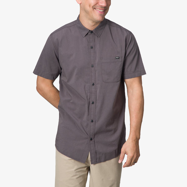 Reef All Men's Apparel & Accessories Collins Ss Wvn Shirt Pavement
