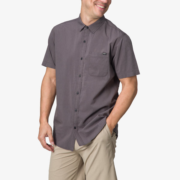 reef All Men's Apparel & Accessories Collins Ss Wvn Shirt Pavement