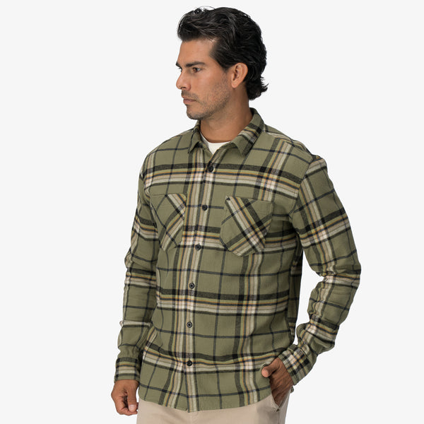 Reef All Men's Apparel & Accessories Dyson Flannel Shirt Olivine