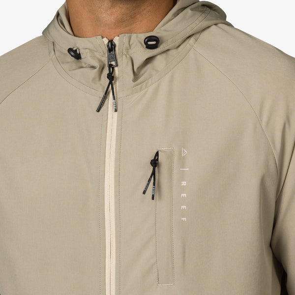 Reef All Men's Apparel & Accessories Garvey Full Zip Jacket Abbey Stone