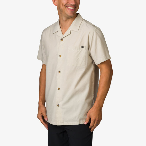 Reef All Men's Apparel & Accessories Harold Camp Shirt Abbey Stone
